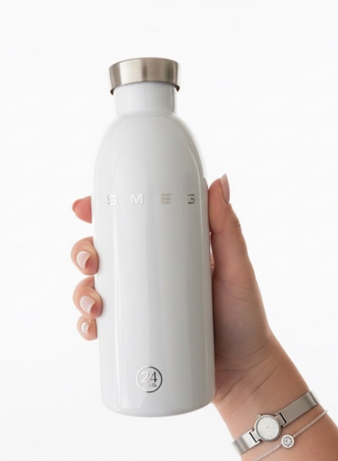 سميج ترمس زجاجة Smeg Clima سعة 500 مل، أبيض، 24 زجاجة. - Image 1